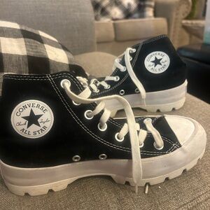 Converse Kids Black and White High-Top Sneakers